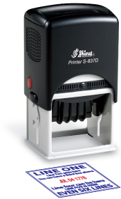 Shiny S-837D Self-inking dater stamp