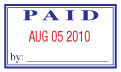 PAID with Date Stamp